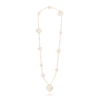 VCA Magic Alhambra Long Necklace 11 Motifs 18K Yellow Gold