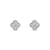 VCA Sweet Alhambra Earstuds 18K White Gold Diamonds