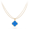 VCA Magic Alhambra Long Necklace 1 Motif 18K Yellow Gold