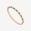 Bvlgari Serpenti Viper Bracelet 18K Rose Gold Malachite