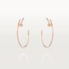 Cartier Juste Un Clou Earrings Large 18K Rose Gold Diamonds