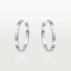 Cartier Love Earrings 18K White Gold