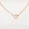 Cartier Love Necklace 2 Diamonds 18K Rose Gold