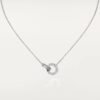 Cartier Love Necklace 18K White Gold Paved Diamond