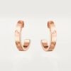 Cartier Simple Love Earrings 18K Rose Gold