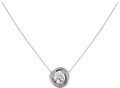 Cartier Trinity Ruban Necklace 18K White Gold with Diamonds