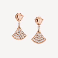 Bvlgari Divas' Dream Earrings 18K Rose Gold with Diamonds