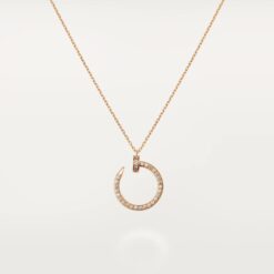 Cartier Juste Un Clou Necklace 18K Rose Gold with Diamonds