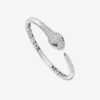 Bvlgari Serpenti Seduttori Bracelet 18K White Gold Blue Sapphire