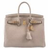 Hermes Birkin 25 Gris Tourterelle Togo Bag