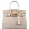 Hermes Birkin 25 Beton Matte Alligator Bag
