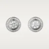 Cartier D'Amour Earrings 18K White Gold with Diamonds