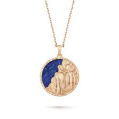 VCA Zodiaque Long Necklace Geminorum (Gemini) 18K Rose Gold