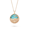 VCA Zodiaque Long Necklace Scorpii (Scorpio) 18K Rose Gold