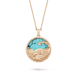 VCA Zodiaque Long Necklace Scorpii (Scorpio) 18K Rose Gold