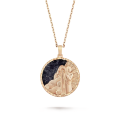 VCA Zodiaque Long Necklace Aquarii (Aquarius) 18K Rose Gold